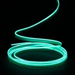 Cable luminoso collar tuning verde coche + encendedor - 2m