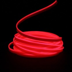 Leuchtfaden rot 5m - Autotuning