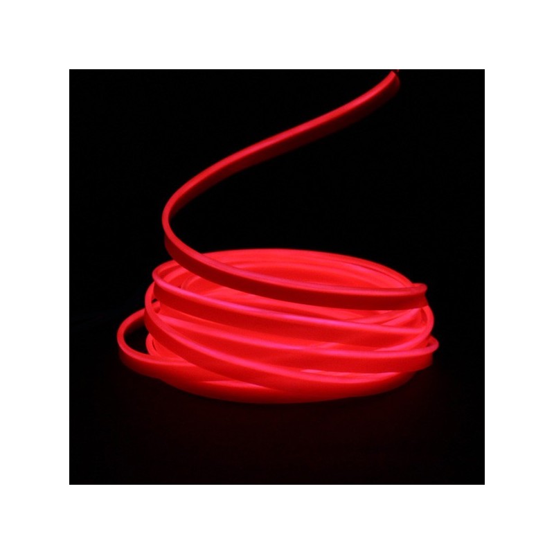 Leuchtfaden rot 5m - Autotuning