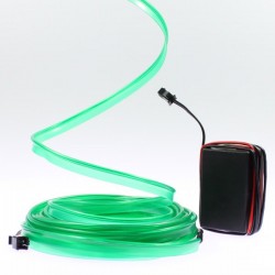 Cable luminoso cuello verde 5m - tuning auto