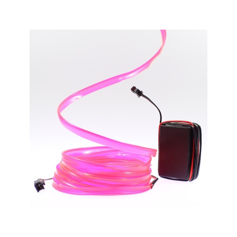Leuchtfaden rosa 5m - Autotuning