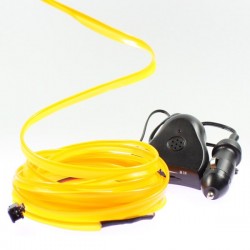 Leuchtfaden gelb 5m - Autotuning + Soundsensor