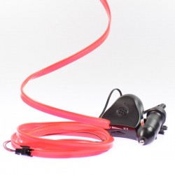 El wire red collar 2m - car tuning + sound sensor