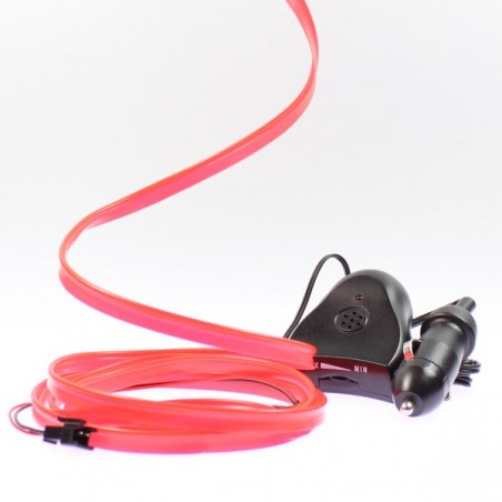 Leuchtfaden rot 2m - Autotuning + Soundsensor