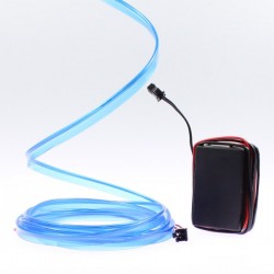 Cable luminoso cuello azul tuning PC - 2m