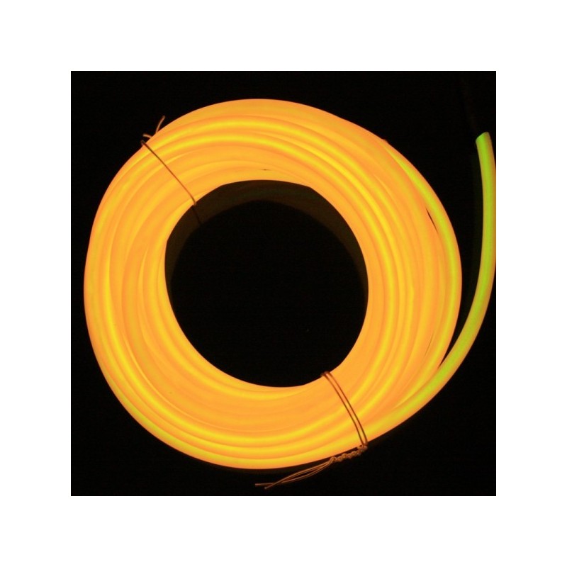 Neonschlauch Autotuning orange + Soundsensor - 5m - Durchm. 3mm