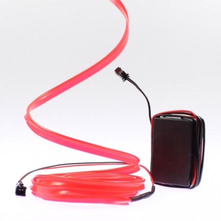 Cable luminoso collar tuning rojo PC - 2m