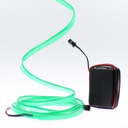 Cable luminoso collar tuning verde PC - 2m