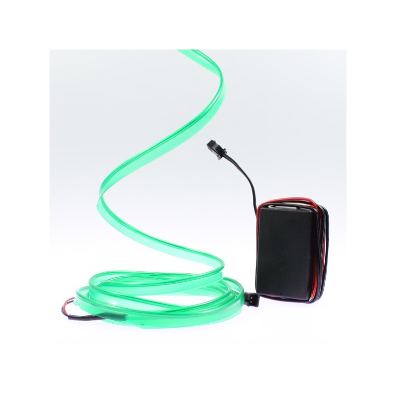 Fil lumineux vert collerette tuning PC - 2m