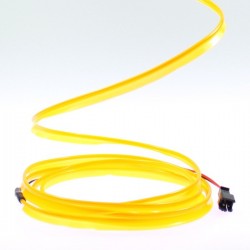 Cable luminoso collar amarillo - 2m