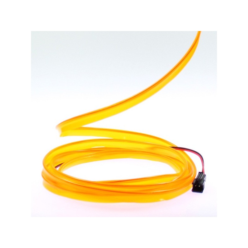 Cable luminoso collar naranja - 2m