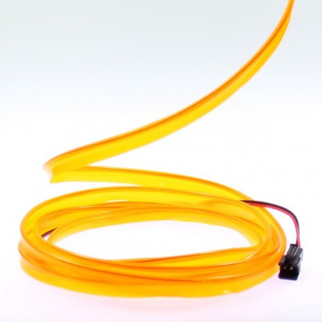 Fil lumineux orange collerette - 2m