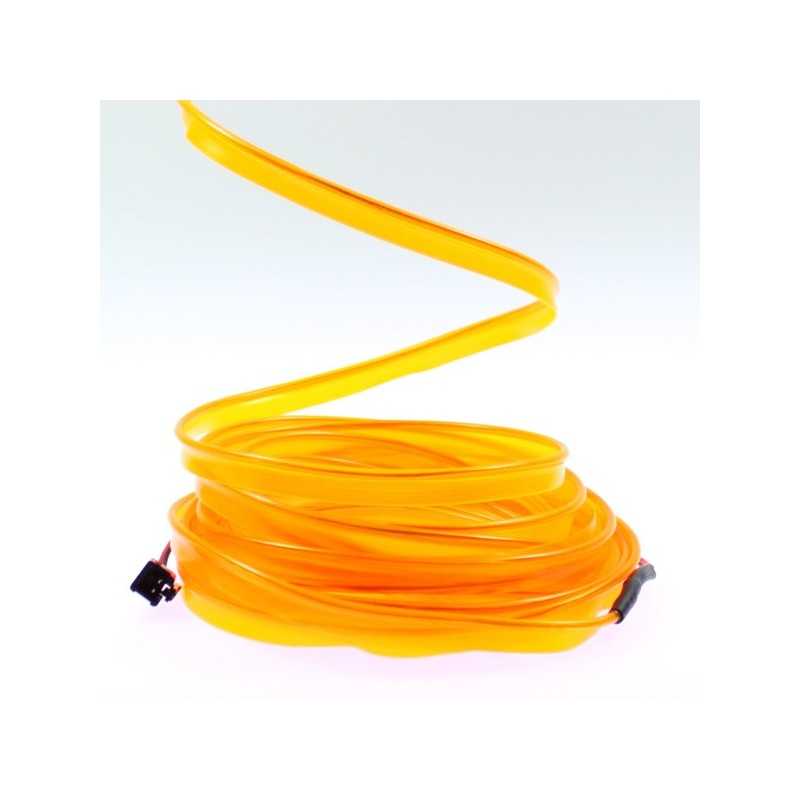 Cable luminoso collar naranja - 5m