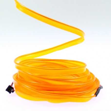Fil lumineux orange collerette - 5m