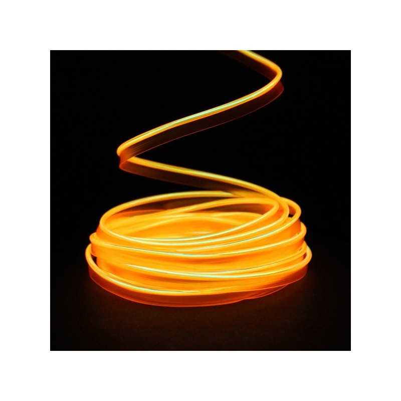 Fil lumineux orange collerette - 5m