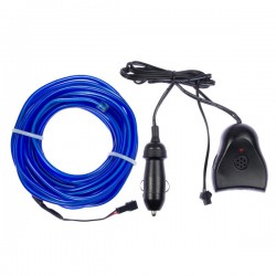 Flexible Neonröhre in Blau Autotuning + Tonabnehmer