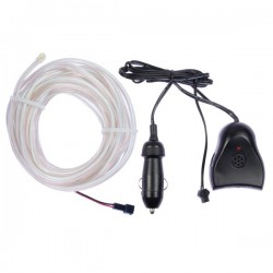 Flexible Neonröhre weiß Autotuning + Tonabnehmer