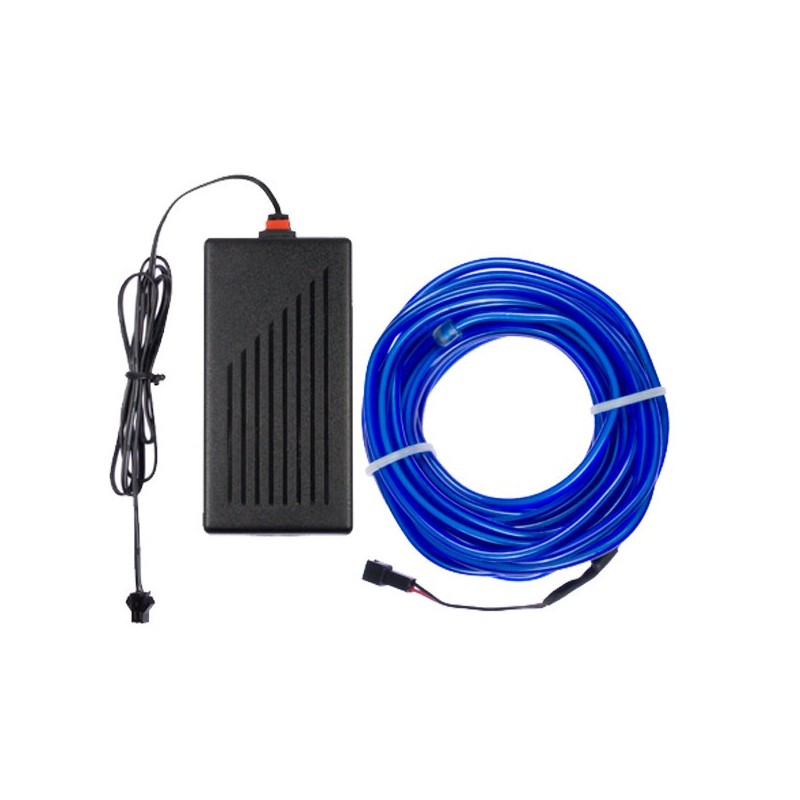 Cable luminoso flex home decor azul + intermitente