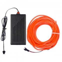 Cable luminoso red flex home decor + flashing