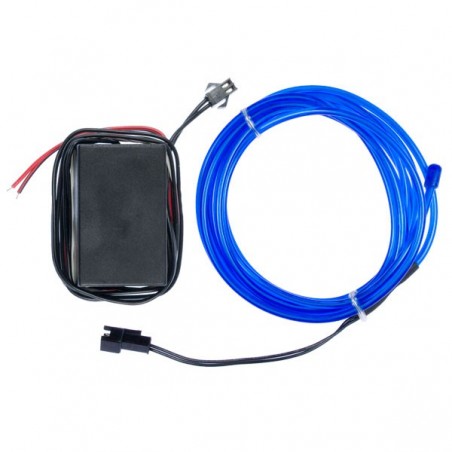 Neon flexible car tuning blue - transformer 12V - 2m