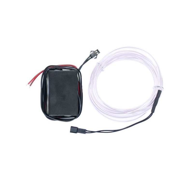 Neón flexible blanco tuning coche - transformador 12V - 2m