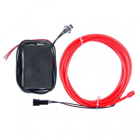 Neon flexible tuning auto rouge - transformateur 12V - 2m
