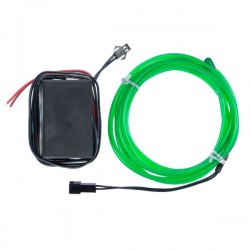 Neón flexible tuning coche verde - transformador 12V - 2m