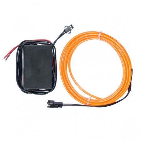 Neon flexible tuning auto orange - transformateur 12V - 2m