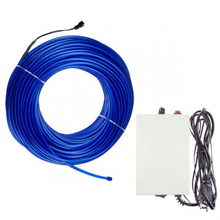 Cable luminoso decoración del hogar azul - 50m