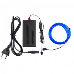 Flexible Neonröhre Hausdekoration blau - 2m + Blinklicht