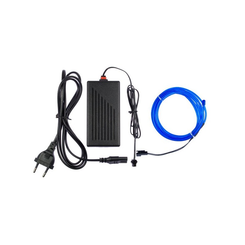 Flexible Neonröhre Hausdekoration blau - 2m + Blinklicht