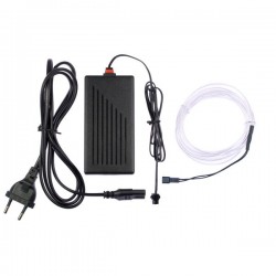 Flexible Neonröhre Hausdekoration weiß - 2m + Blinklicht