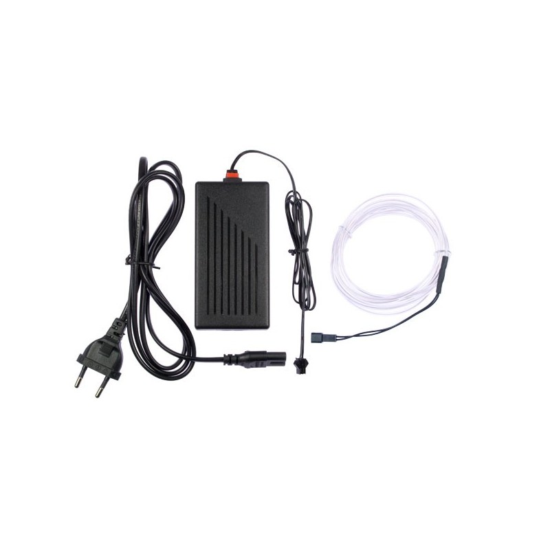 Flexible Neonröhre Hausdekoration weiß - 2m + Blinklicht