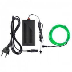 Flexible Neonröhre Hausdekoration grün - 2m + Blinklicht