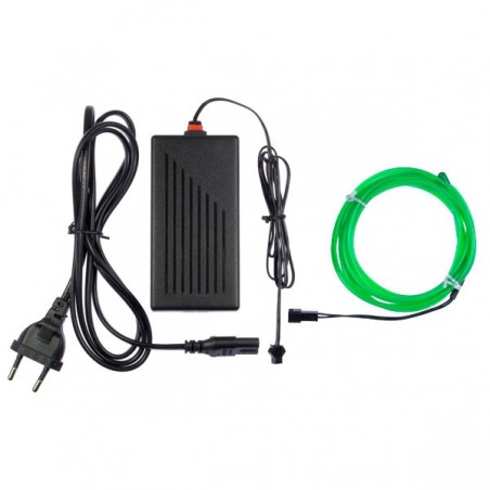 Flexible Neonröhre Hausdekoration grün - 2m + Blinklicht