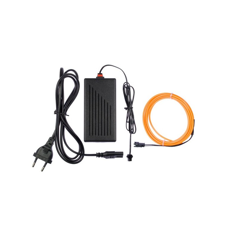 Cable luminoso deco maison naranja - 2m + tapajuntas