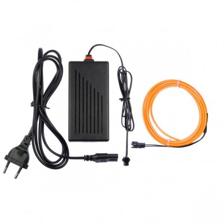 Cable luminoso deco maison naranja - 2m + tapajuntas