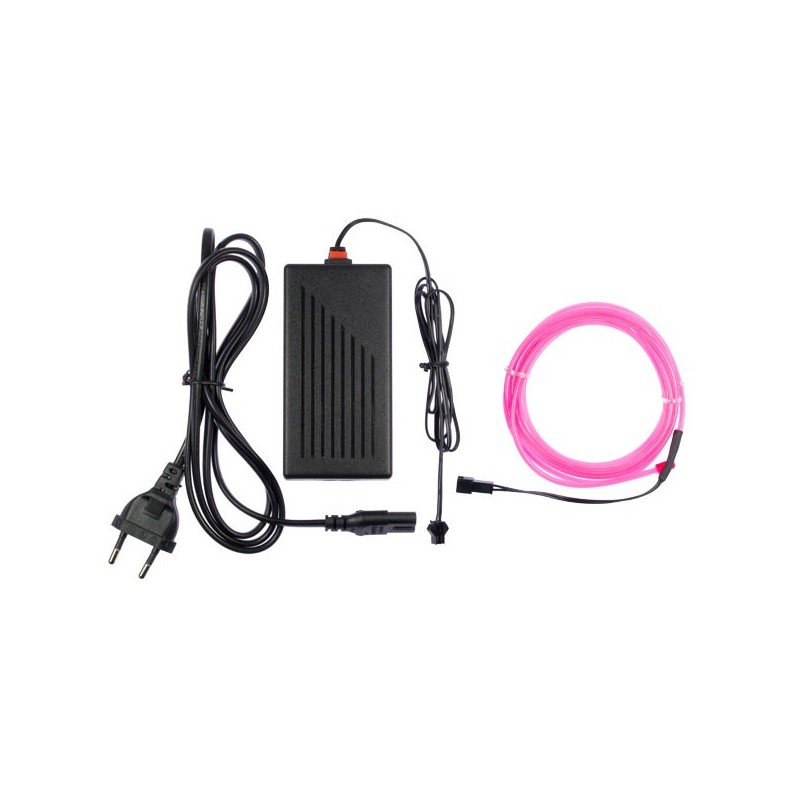 Flexible Neonröhre Hausdekoration rosa - 2m + Blinklicht