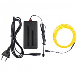 Cable luminoso deco house amarillo - 2m + tapajuntas