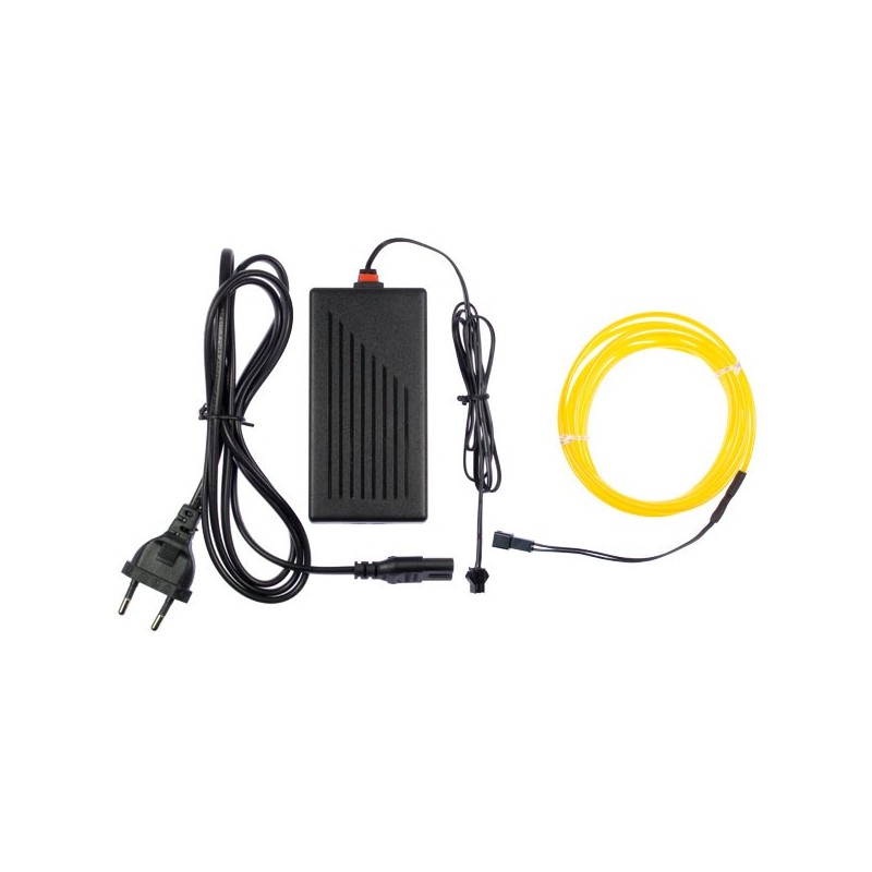 Flexible Neonröhre für Hausdekoration gelb - 2m + Blinklicht