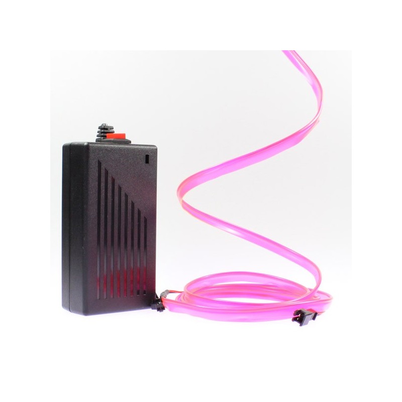 El wire pink collar 2m with inverter 220V + flashing