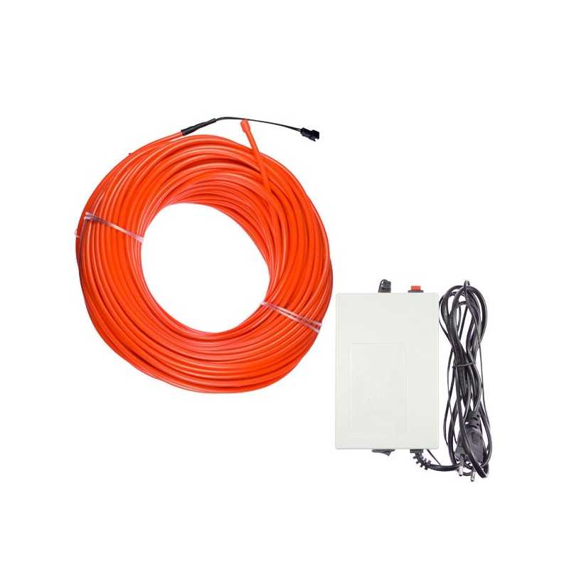 Cable luminoso decoración de la casa roja - 50m