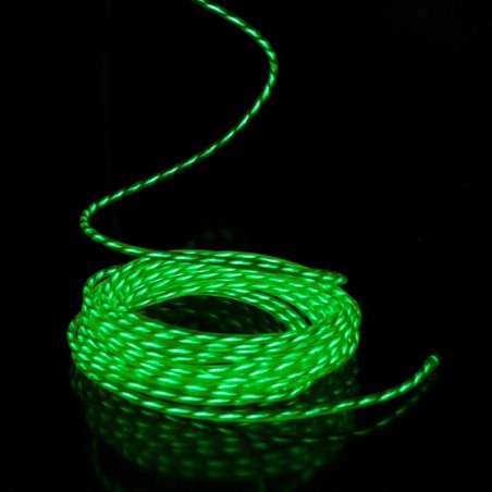 Cable luminoso verde animado 2m retail