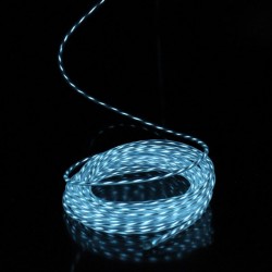 Kit cable luminoso pilas animadas blancas 2m