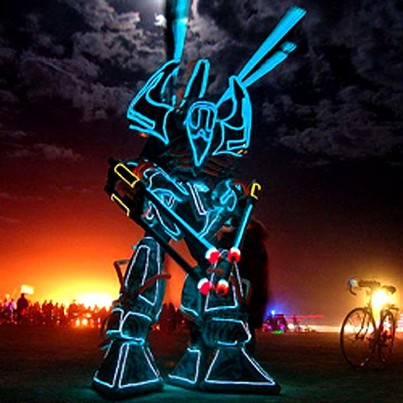 Neon flexibler Roboter