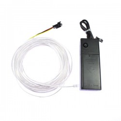 Cable luminoso pilas blancas