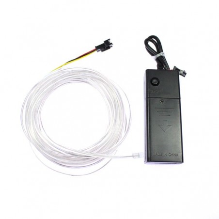 Cable luminoso pilas blancas