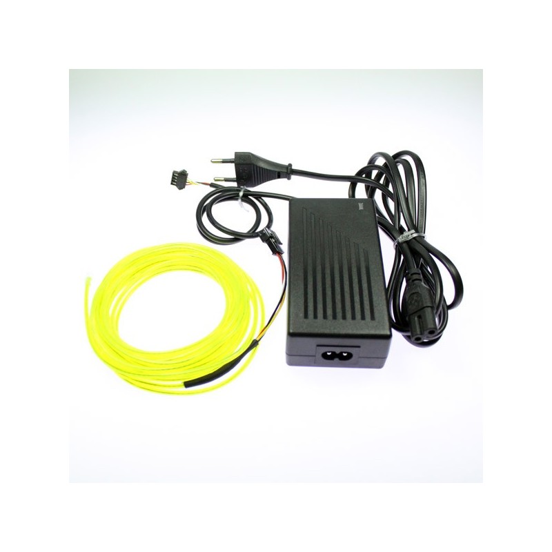 Fil électroluminescent maison vert citron