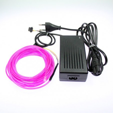 Elektrolumineszierender Draht Haus violett