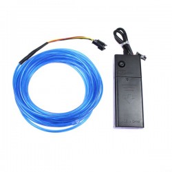 Cable luminoso pilas azules